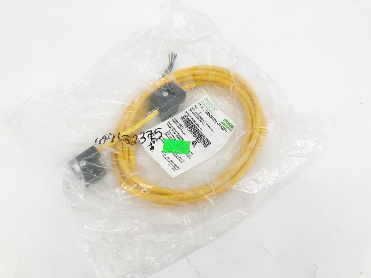 New Murr Elektronik 7000-58001-017300 Cable MSUD Double Valve Plug Form A 18mm