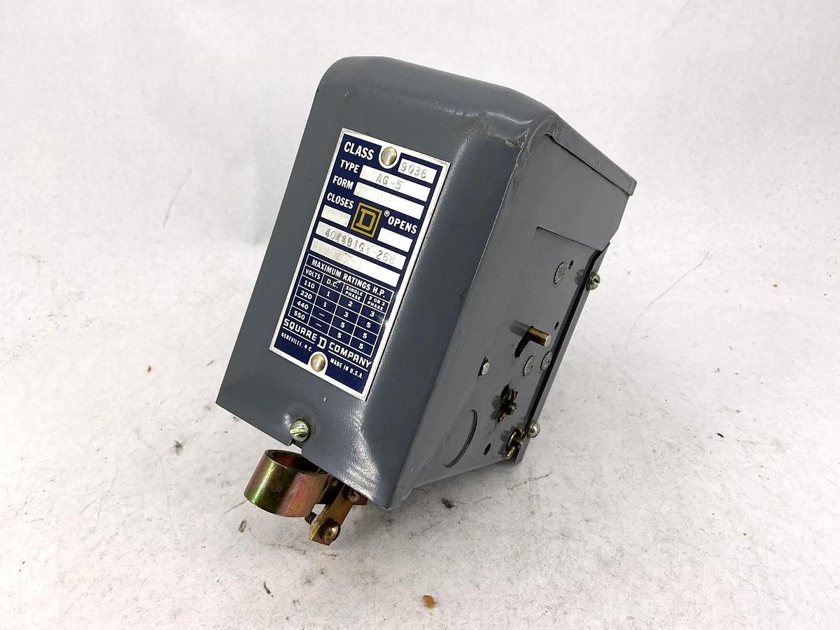 Square D 9036AG-5 Float Switch 2P Contacts Open on Liquid Rise