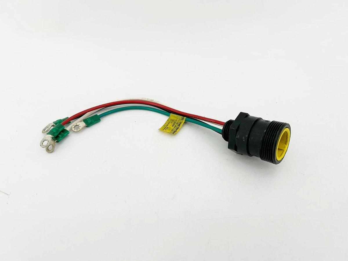 Used Brad Harrison 32632 Quick Change Receptacle 4P Male 600V 15A