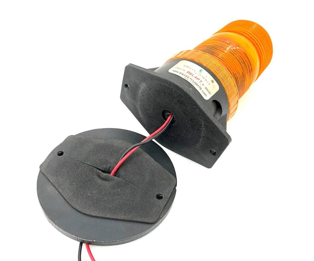 Used ESafety Lights B6L4PT LED Forklift Emergency Warning Light 9-80VDC 1/2"NPT Amber