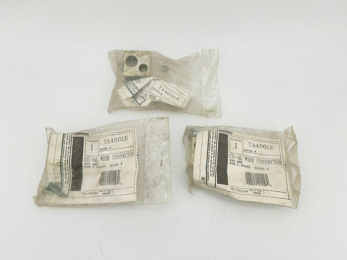 Lot of 3 New Eaton Cutler-Hammer TA400LE Wire Connector Lugs 400A