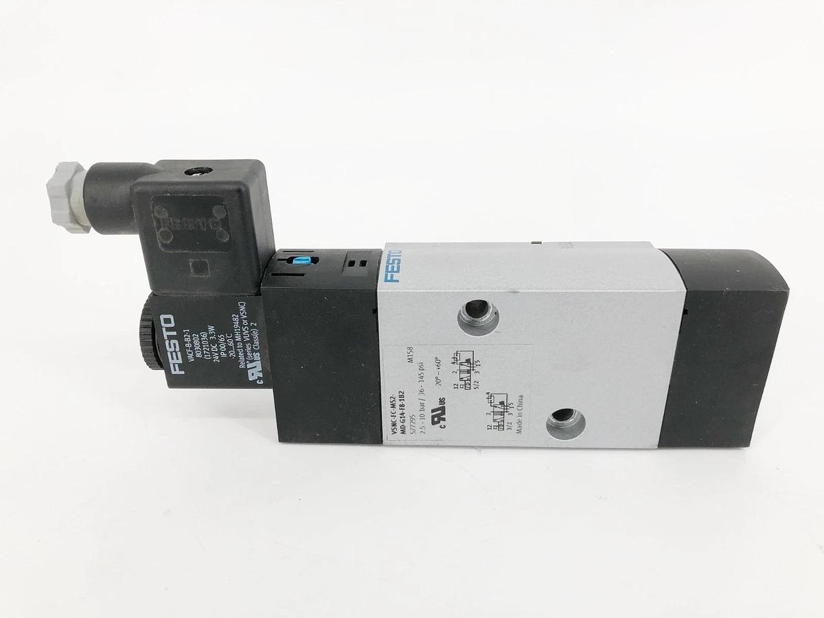 New Festo VSNC-FC-M52-MD-G14-F8-1B2 Solenoid Valve 577295 36-145psi - No Box