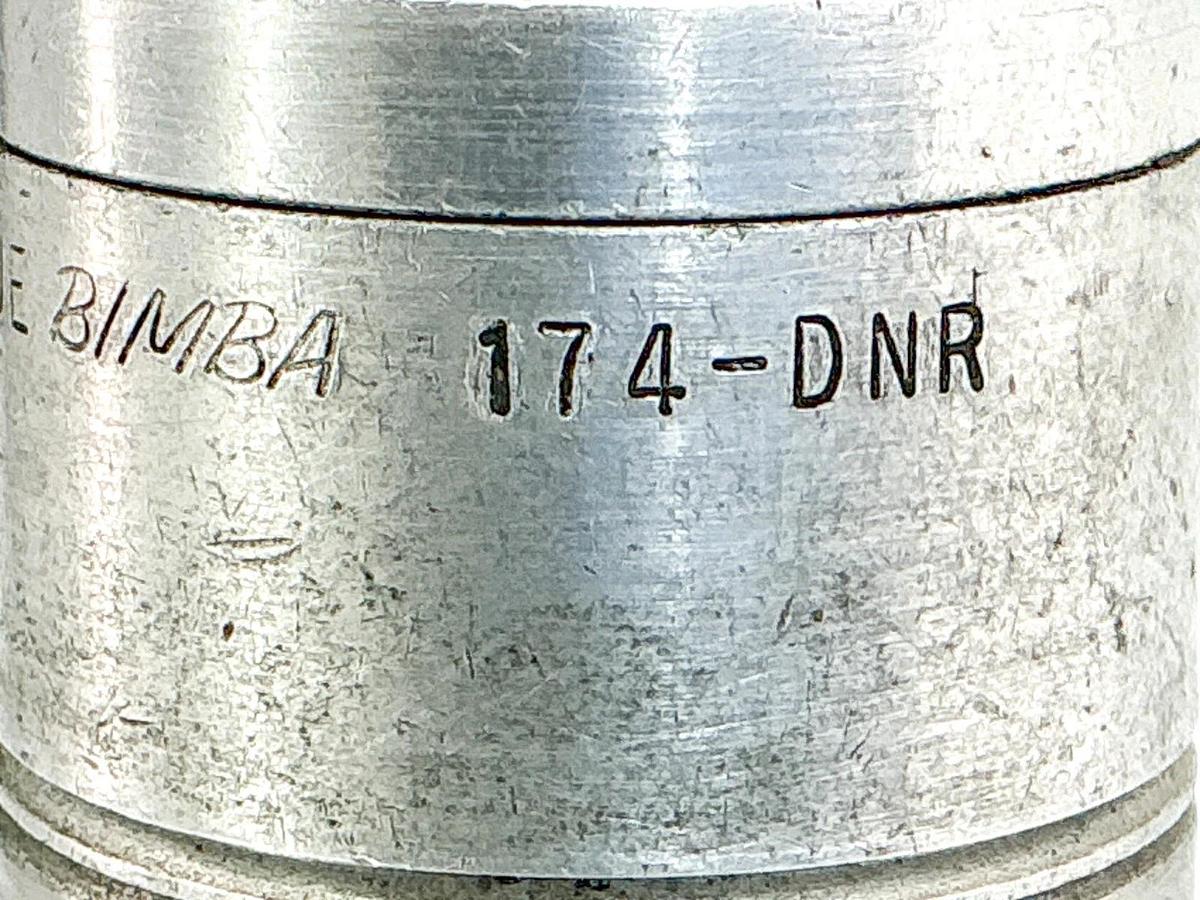 Used Bimba 174-DNR Pneumatic Cylinder 1-1/2" Bore 4" Stroke Stainless Steel