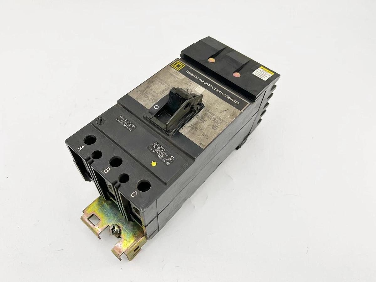 Used Square D KA36110 Circuit Breaker 110A 3 Pole 600V KA Frame - No Box