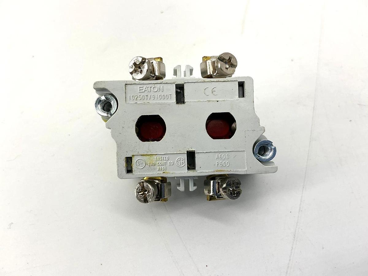 Lot of 2 New Eaton 10250T3 Ser D2 Contact Block 2NC 10A 600V