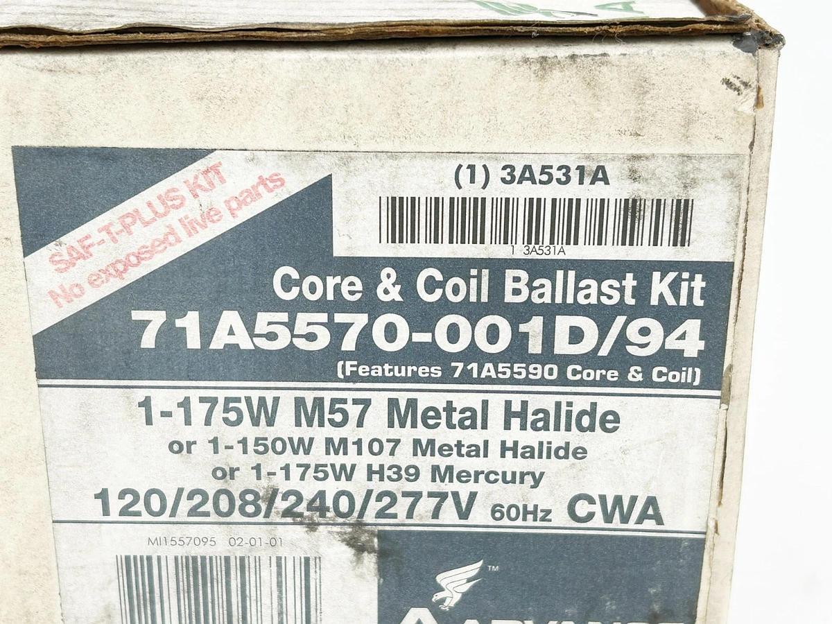 New Advance 71A5570-001D/94 Core and Coil Ballast Kit 150W 277V 60Hz 3A531A