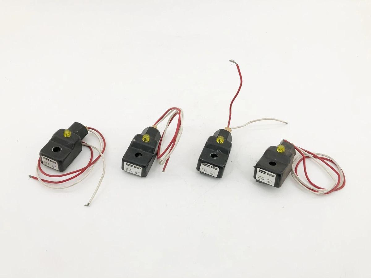 Used Lot of 4 Parker Schrader Bellows 3605 Coils 24VDC 2.5W