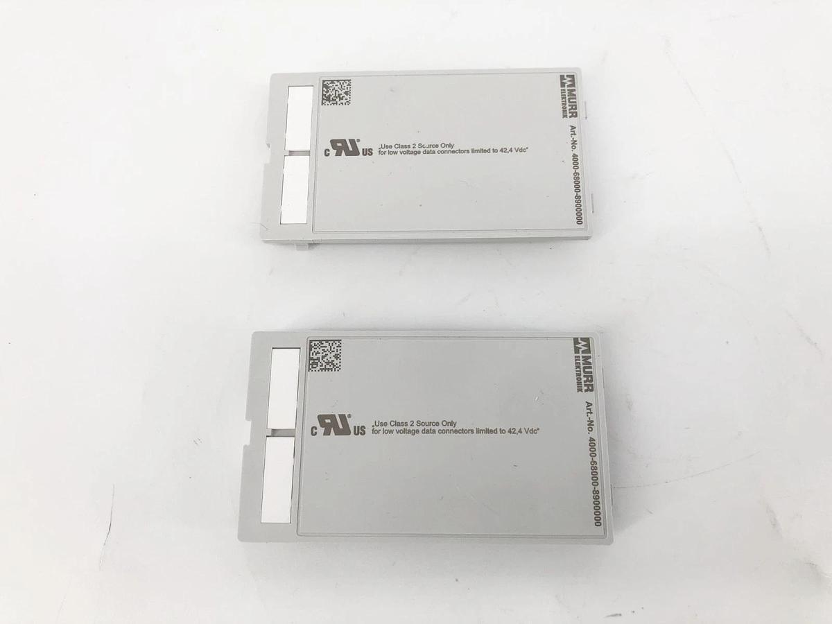 Lot of 2 New Murr Elektronik 4000-68000-8900000 Blank Panel Interface Insert