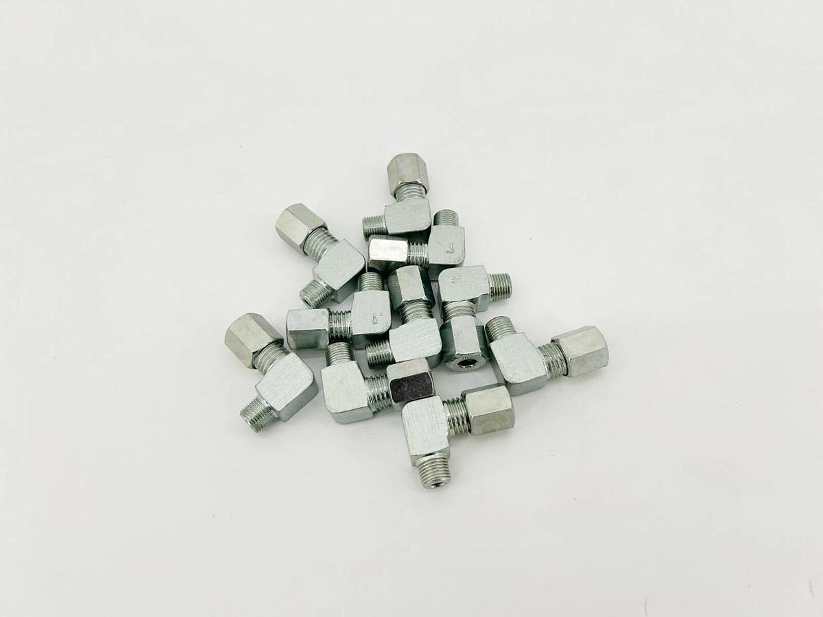 Lot of 10 New SKF 406-405W Elbow Connectors, 6mm