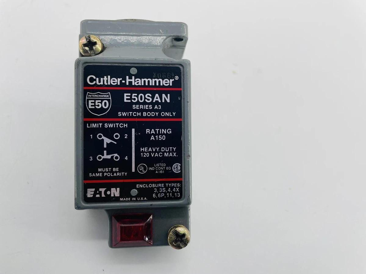 New Cutler Hammer E50SAN Limit Switch Body 10A 120VAC 1P