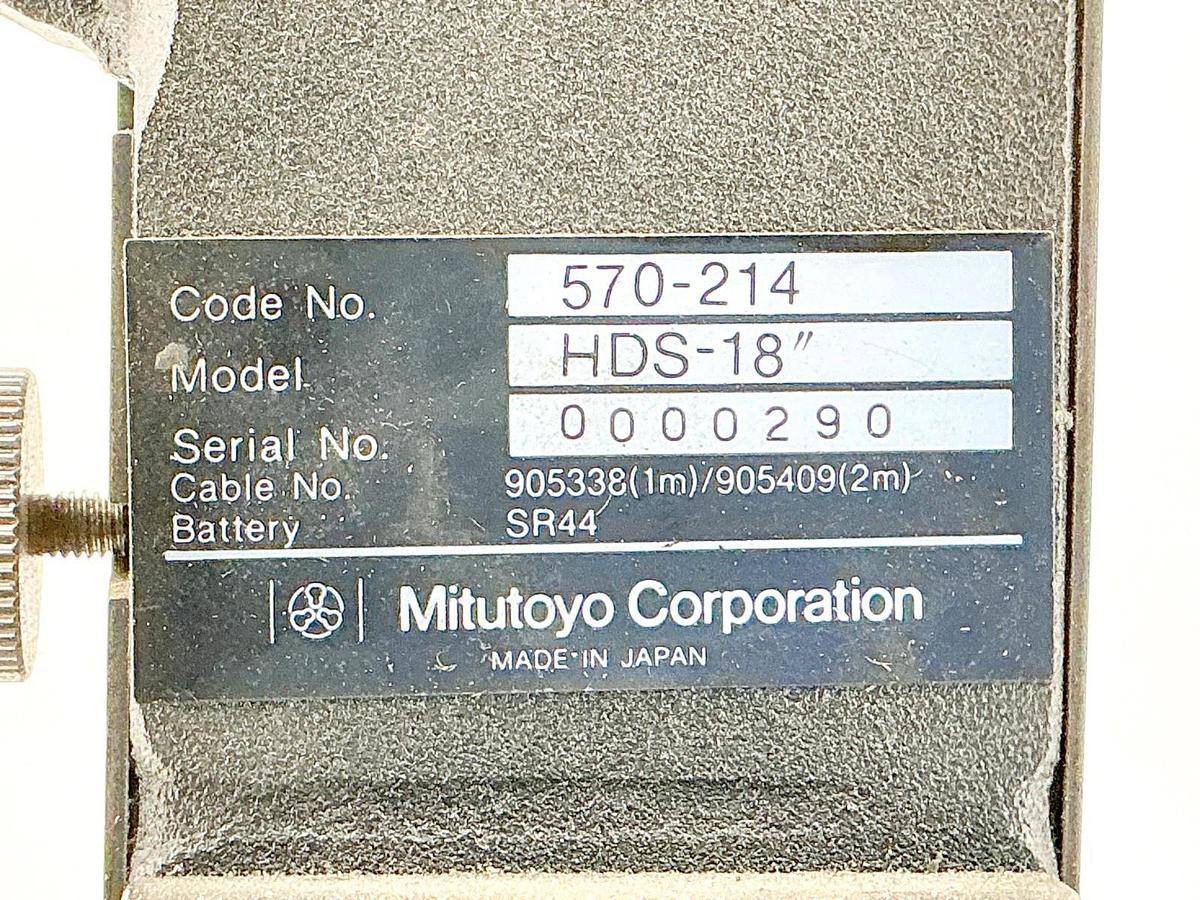 Used Mitutoyo Co. HDS-18” Hight Gauge Calibrator 18" 570-214