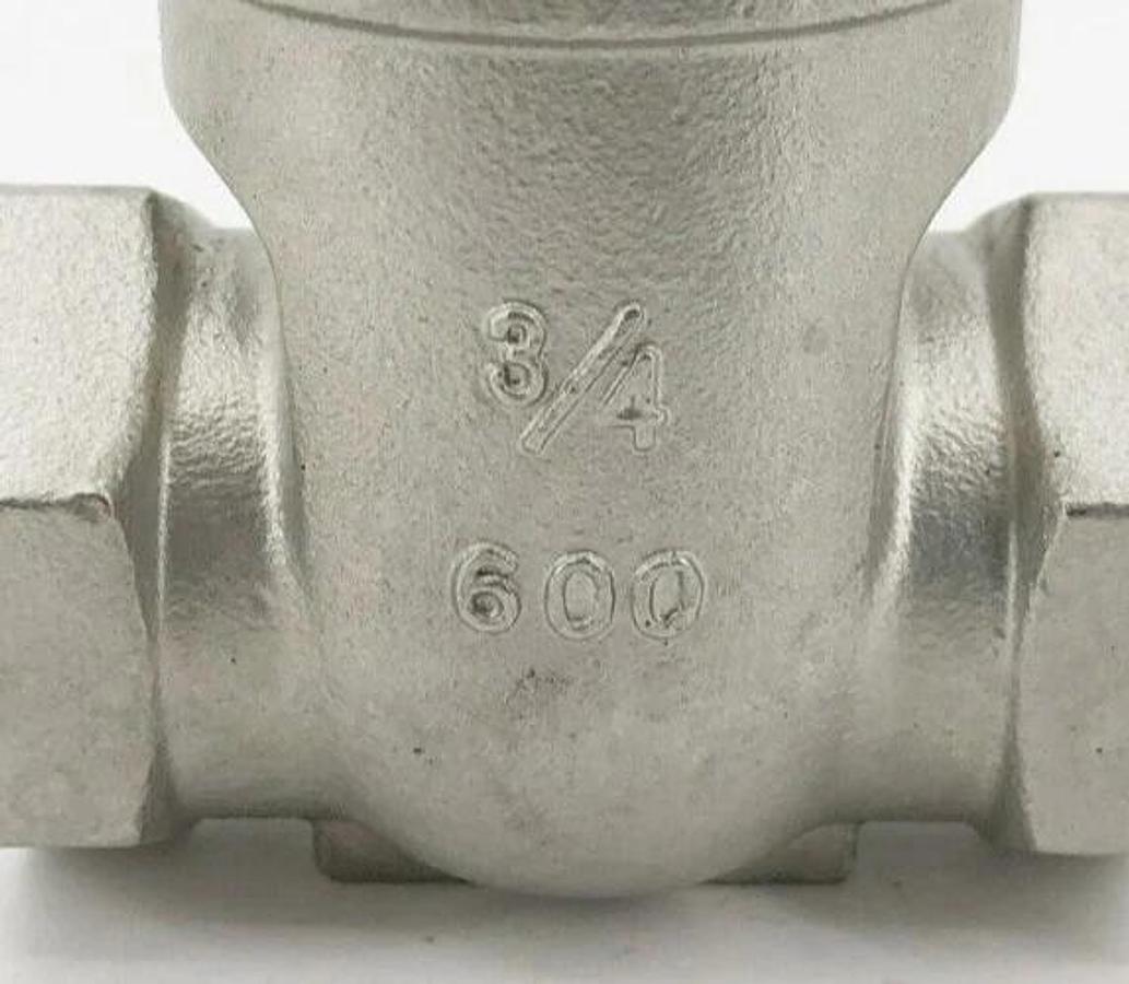New Legend 113-404 Gate Valve T-751 3/4" CF8M SS 600psi