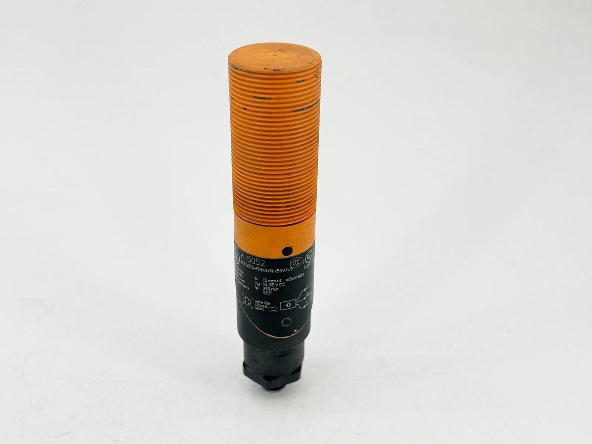 Used IFM KIE3015-FPKG/NI/55V/US Capacitive Sensor 15MM Sensing Range 55V KI5052
