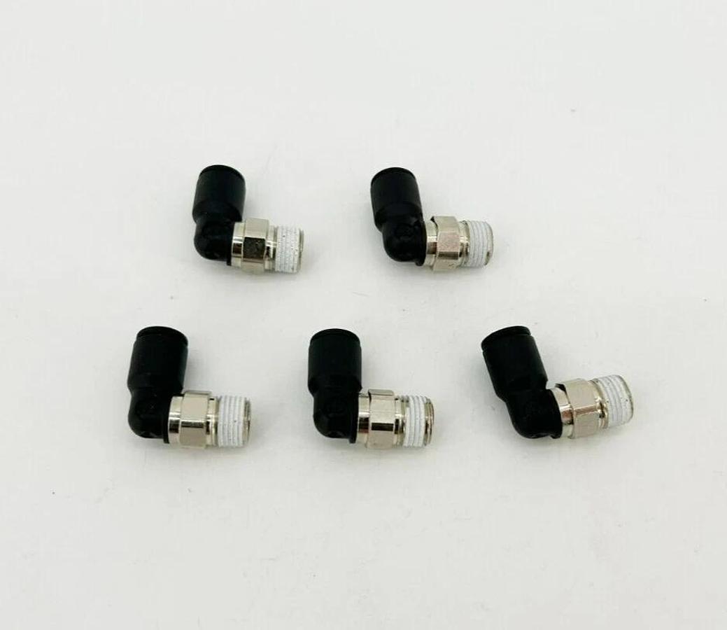 Lot of 5 New Lawson 86760 Male Elbows, 90 Deg. 1/4" x 1/8", 290PSI