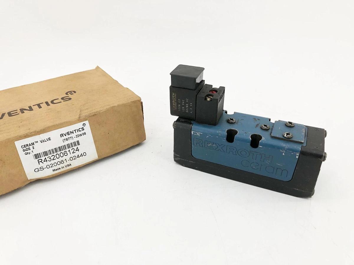 Used Aventics R432006124 Ceram Valve Size 2 GS-020061-02440 - Missing Parts