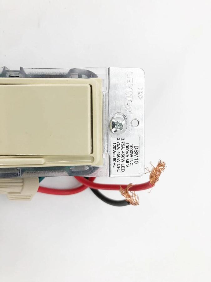New Leviton DSM10-1LZ Slide Dimmer Switch for Magnetic Low Voltage