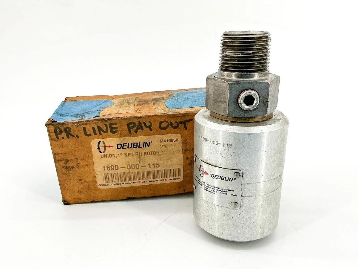 Used Deublin 1690-000-115 Union RH Rotor 1" NPT