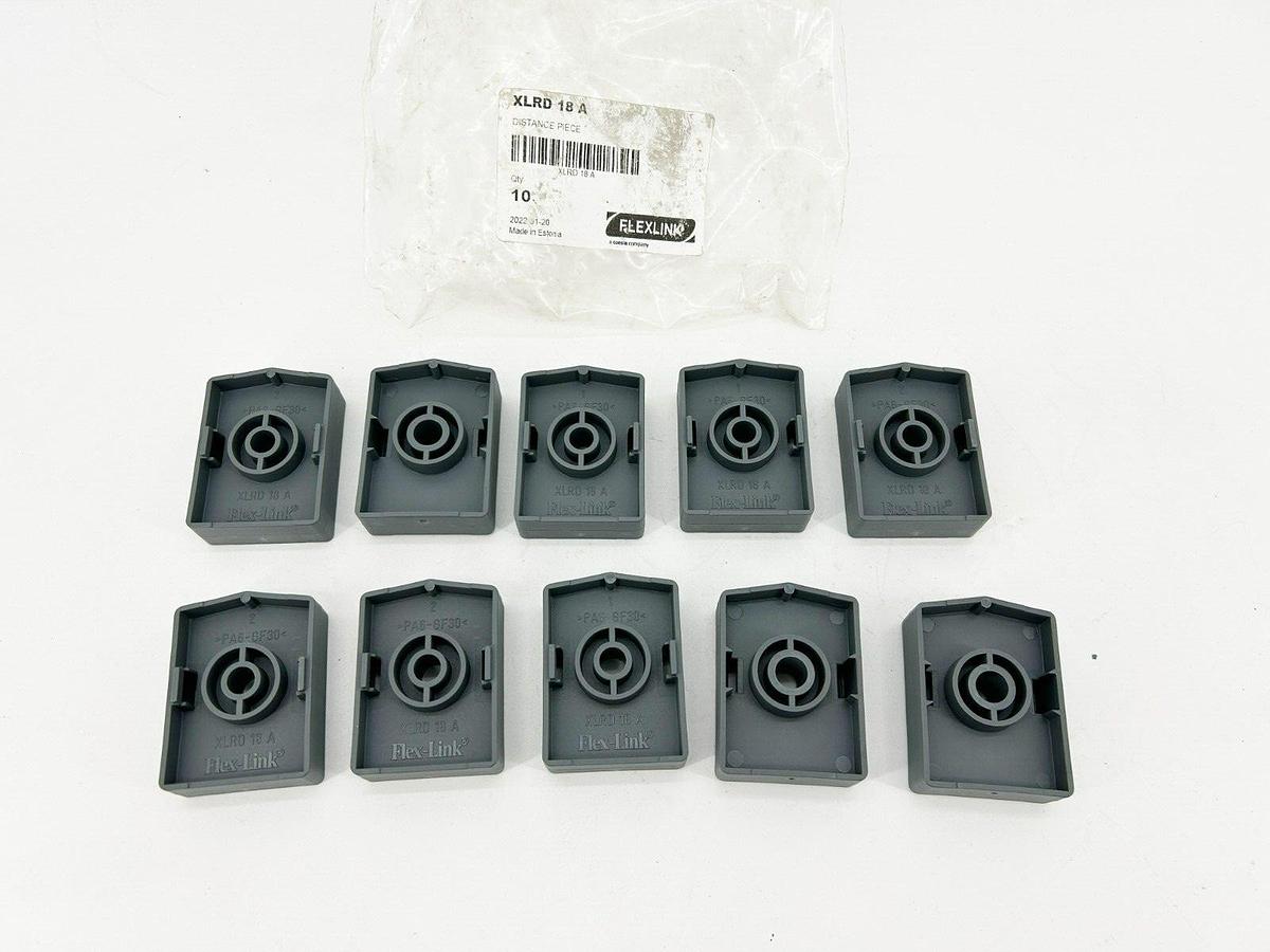 Lot of 10 New FlexLink XLRD 18 A Distance Pieces