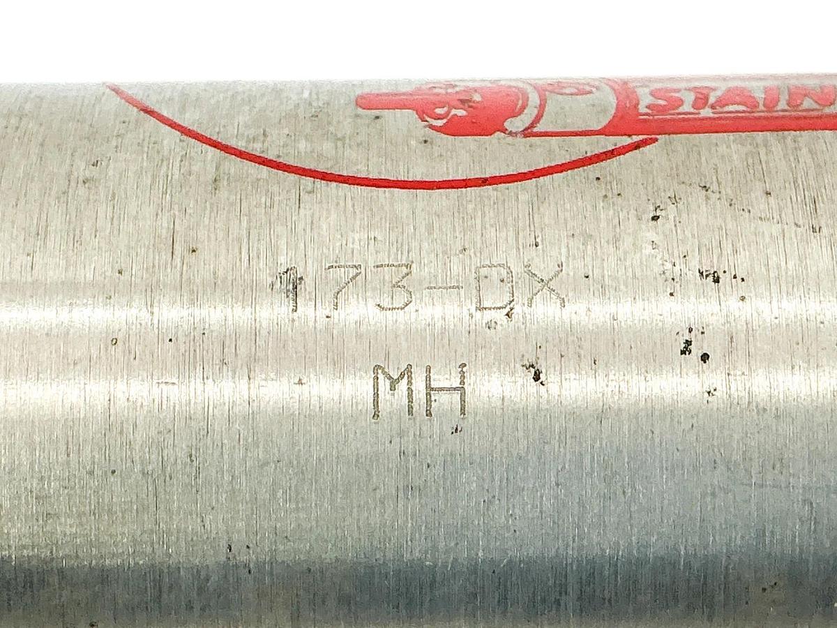 Used Bimba 173-DX Pneumatic Cylinder 1-1/2" Bore 4" Stroke Stainless Steel