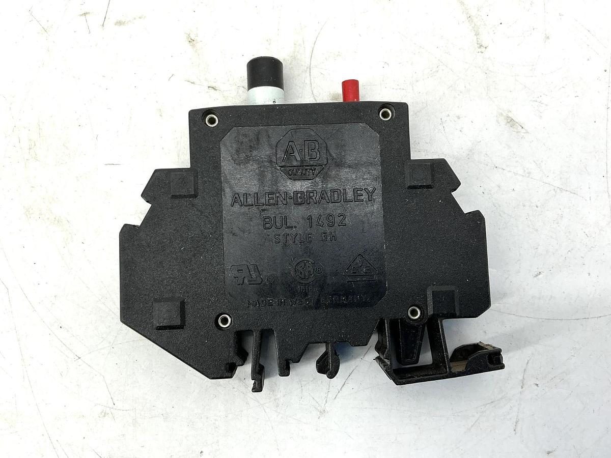 Used Lot of 4 Allen Bradley 1492-GH100 Ser B Mini Circuit Breaker 1P 10A 125V 50/60HZ