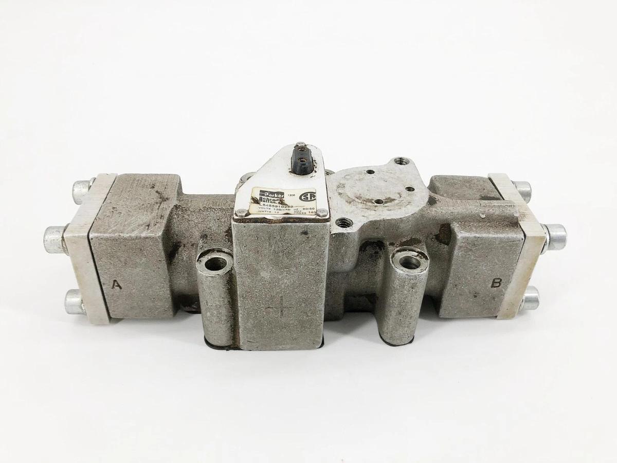 Used Parker Schrader Bellows L5455910253 Solenoid Valve 120/110V 60/50Hz 12W