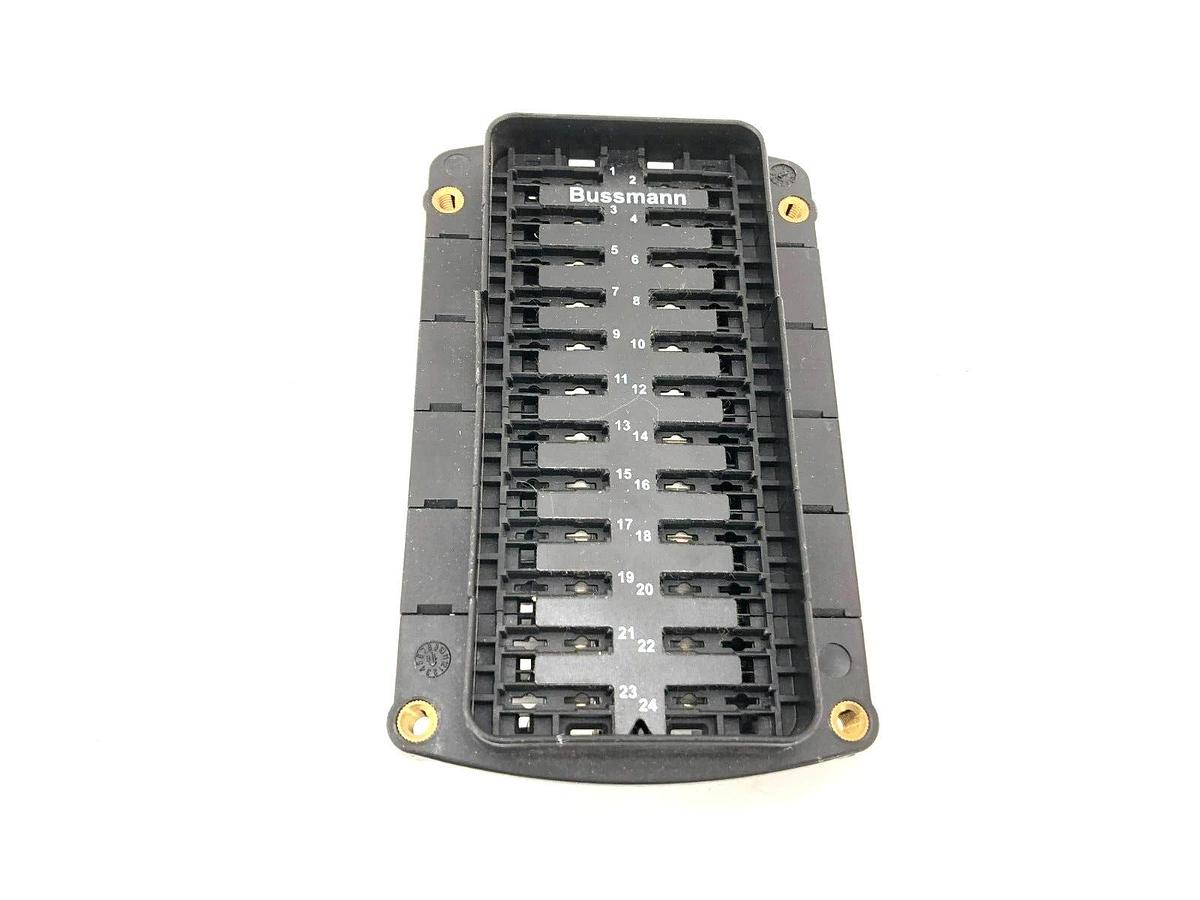 New Bussmann 15714-24-10-22A ATC Fuse Block 24-Pole (No Cover)