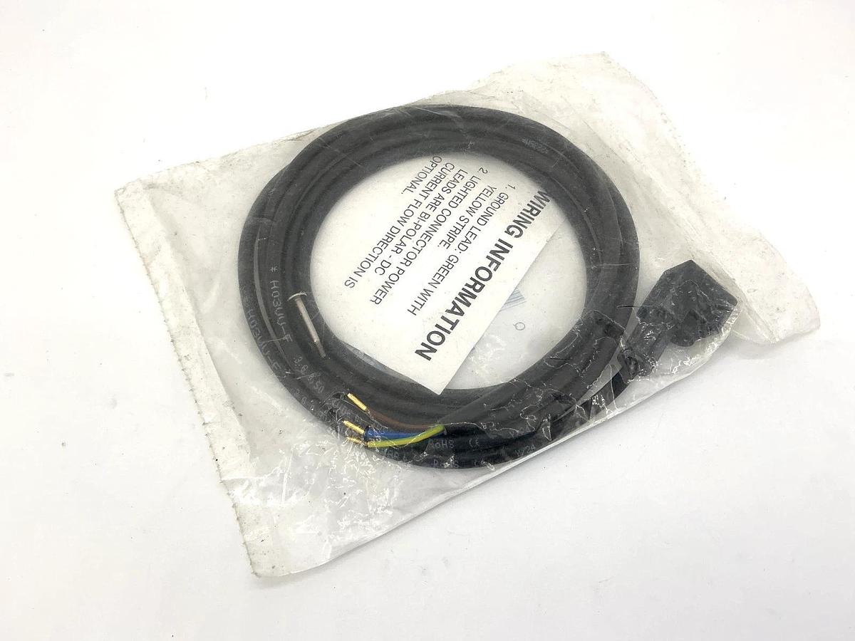 New Parker PS2429JBP Solenoid Connector Cable Type B 3-Pin 3-Wire 2-Meter 6ft