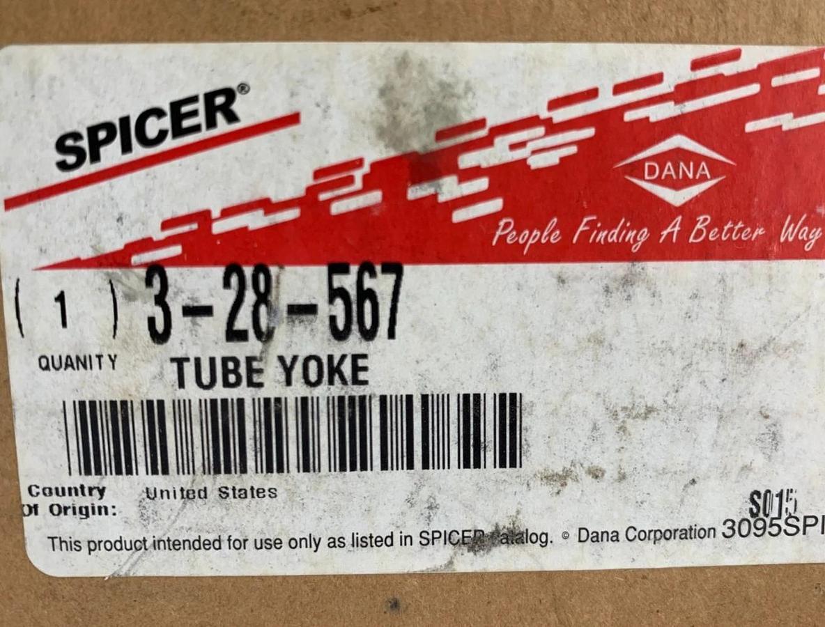 New Spicer 3-28-567 Tube Yoke Driveshaft 3.50" X 0.95"