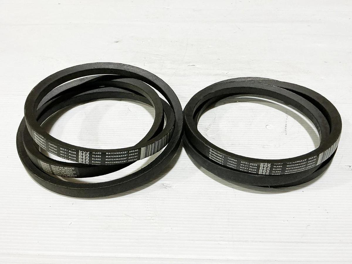New Lot of 2 Continental A65 HY-T Belt 0.5" Width 1 Rib - No Box