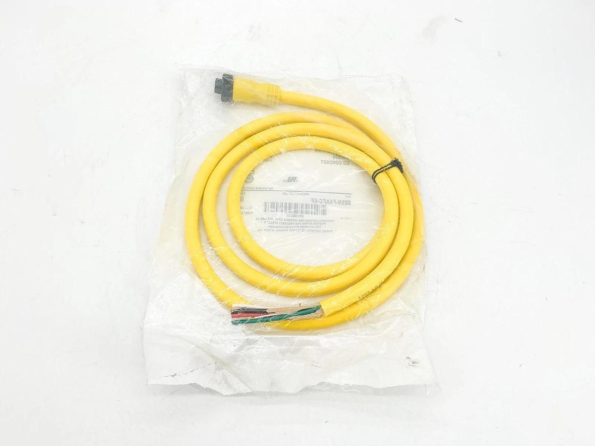 New Allen Bradley 889N-F4AFC-6F QD Cordset 4Pin Mini Straight 6' Ser.B