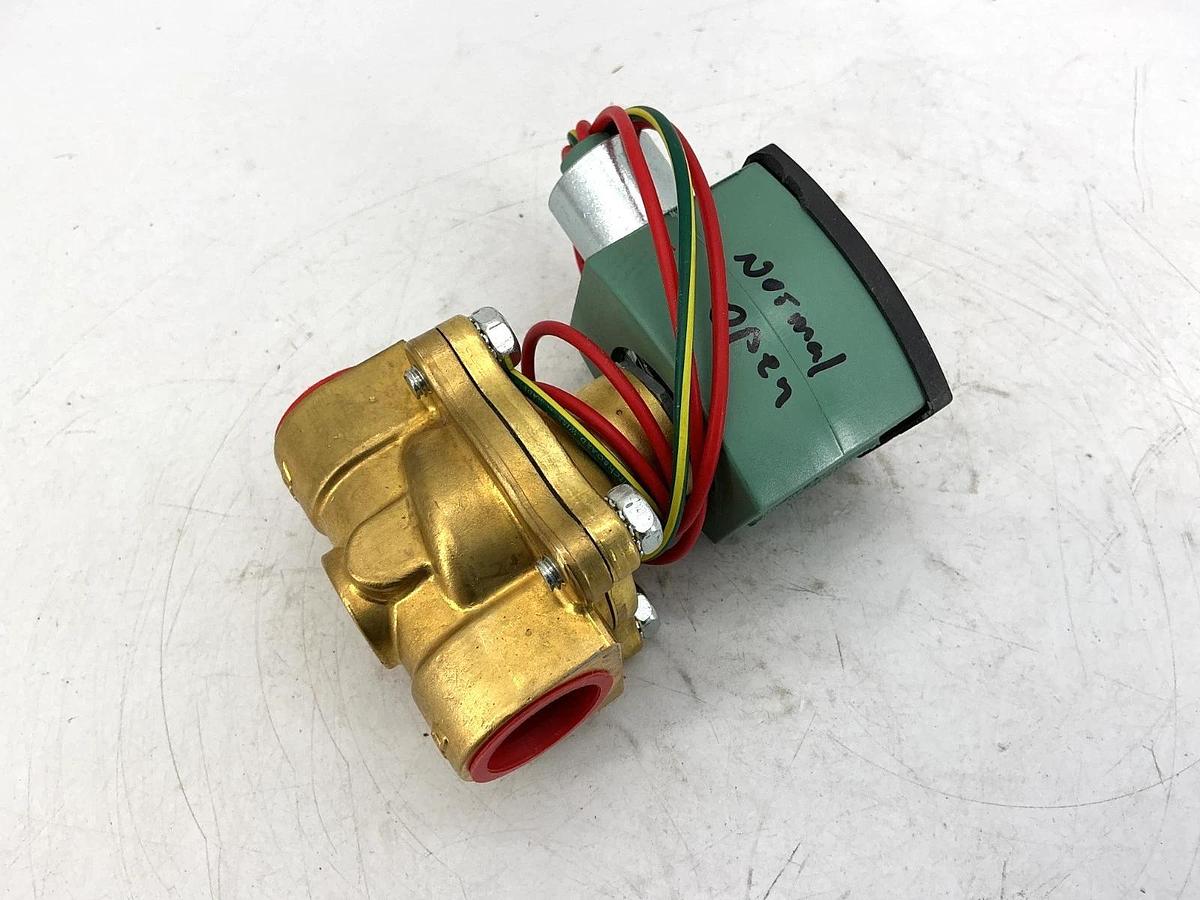 Used ASCO 8210G035 110/120V Solenoid Valve 2-Way 3/4" Pipe 10.1W 50/60HZ 3UK89