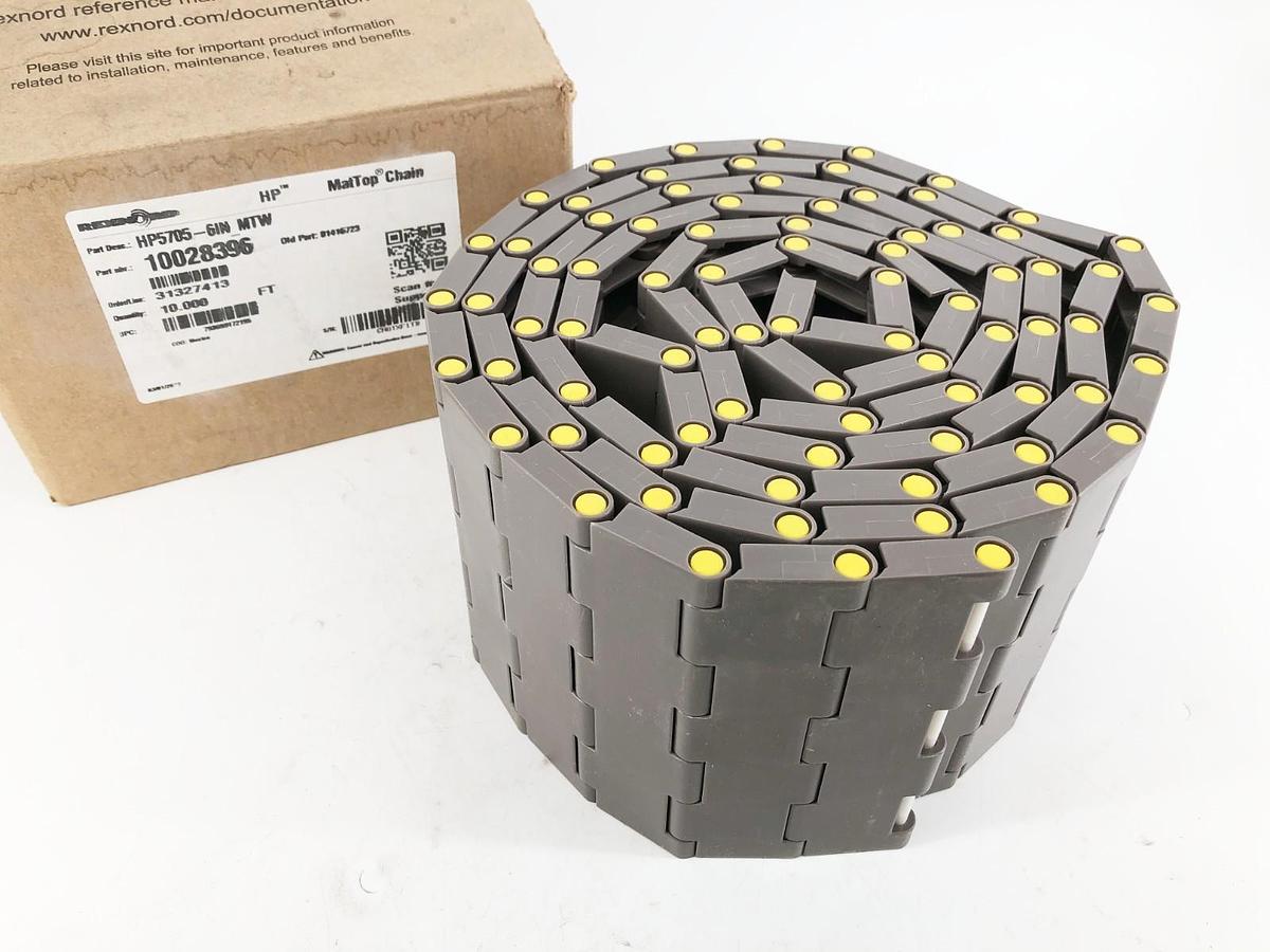 New Rexnord HP5705-6IN MTW MatTop Chain 10 FT. 10028396 81416723