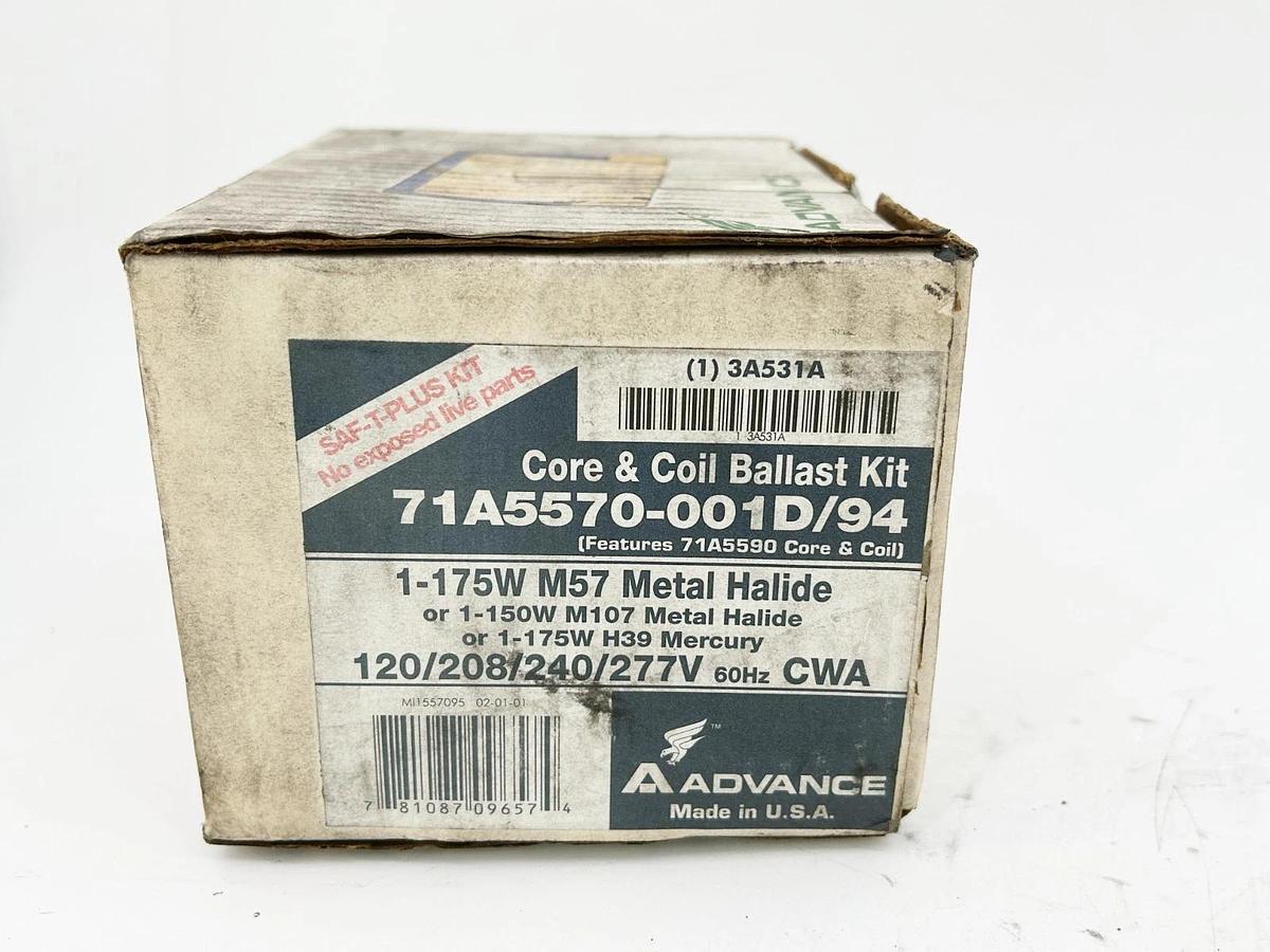 New Advance 71A5570-001D/94 Core and Coil Ballast Kit 150W 277V 60Hz 3A531A