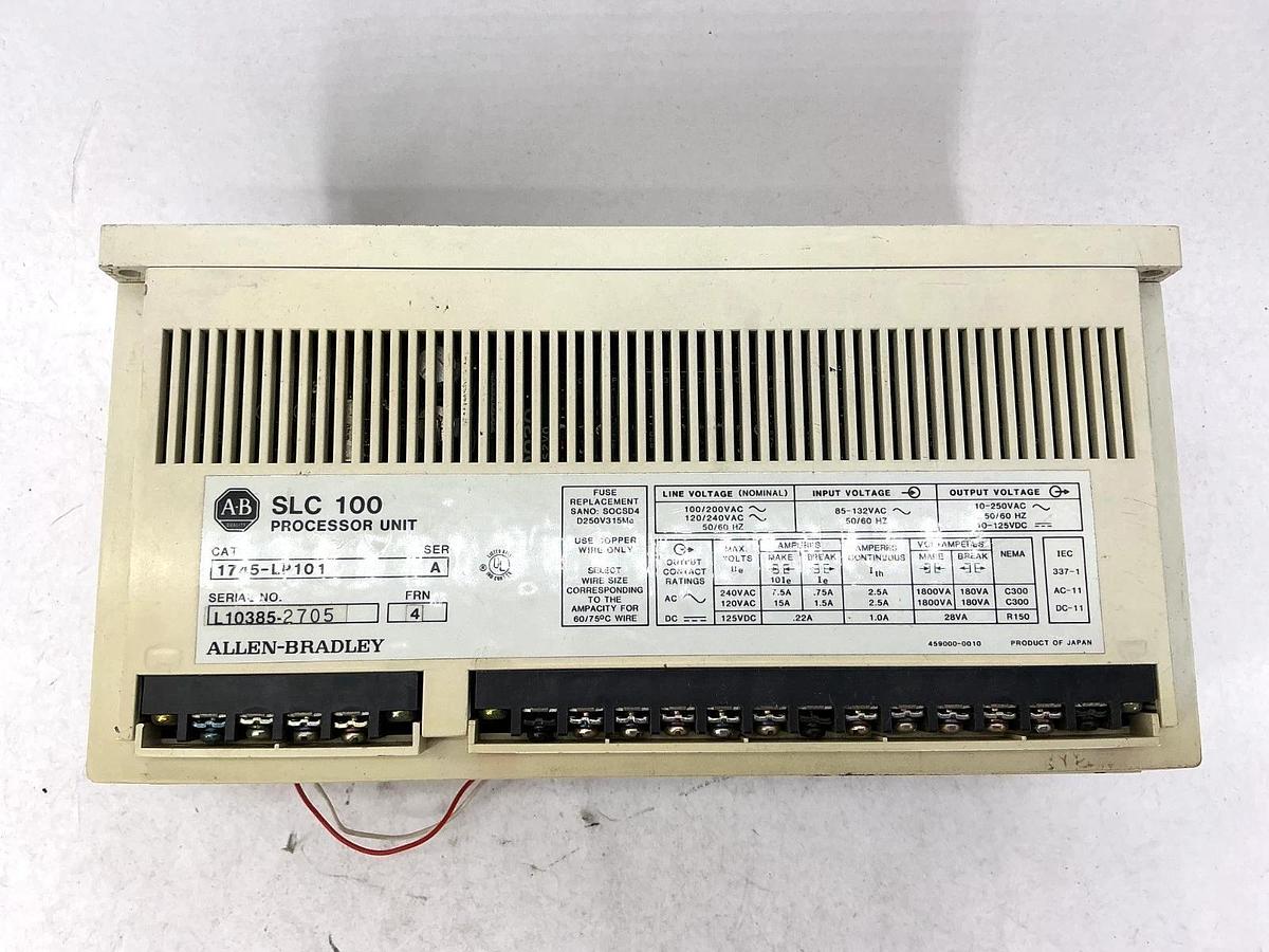 Used Allen Bradley 1745-LP101 Ser A Processor Unit SCL 100 PLC 50/60HZ