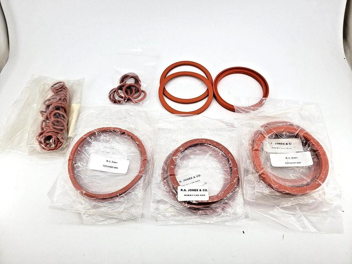 Lot of 62 Assorted R.A. Jones O-Rings for Packaging Equipment