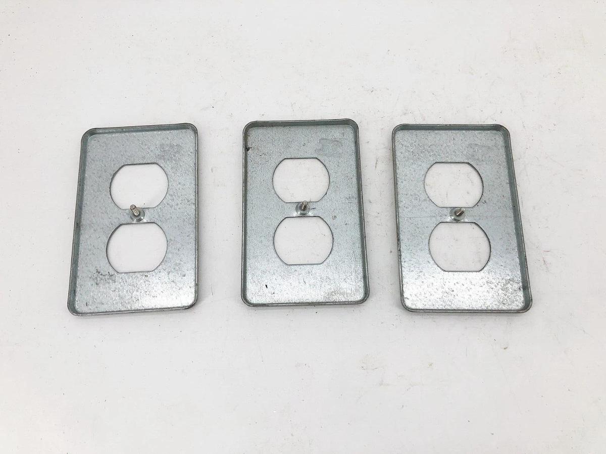 Lot of 3 New Appleton FSK1DR Stamped Steel Covers For FS & FD Boxes