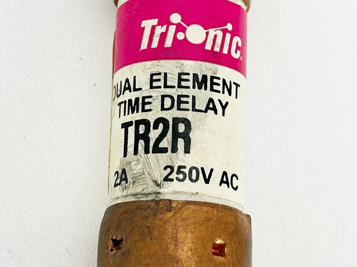 New Lot of 3 Ferraz Shawmut TR2R Dual Element Time Delay Fuse 2A 250V