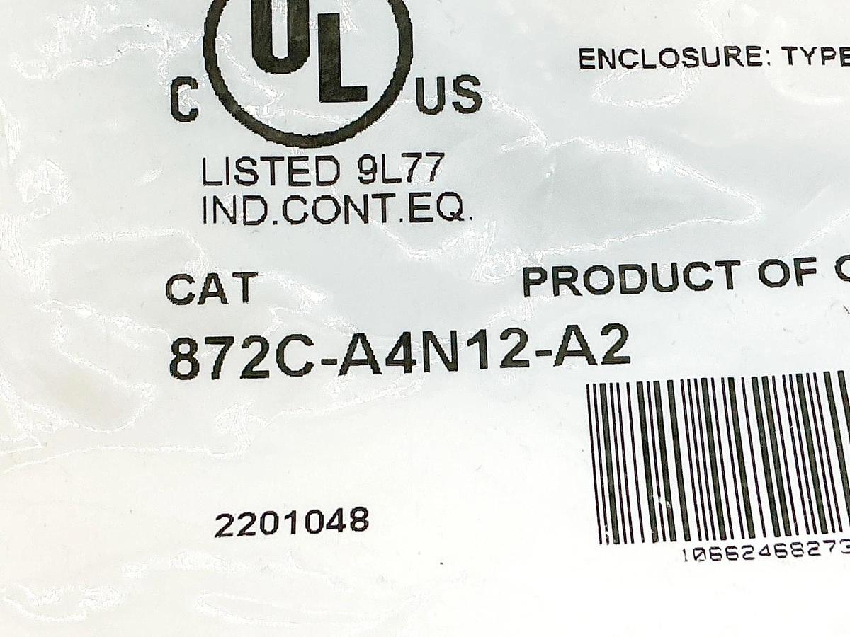 New Allen Bradley 872C-A4N12-A2 Inductive Proximity Sensor 250V 300mA Ser,B