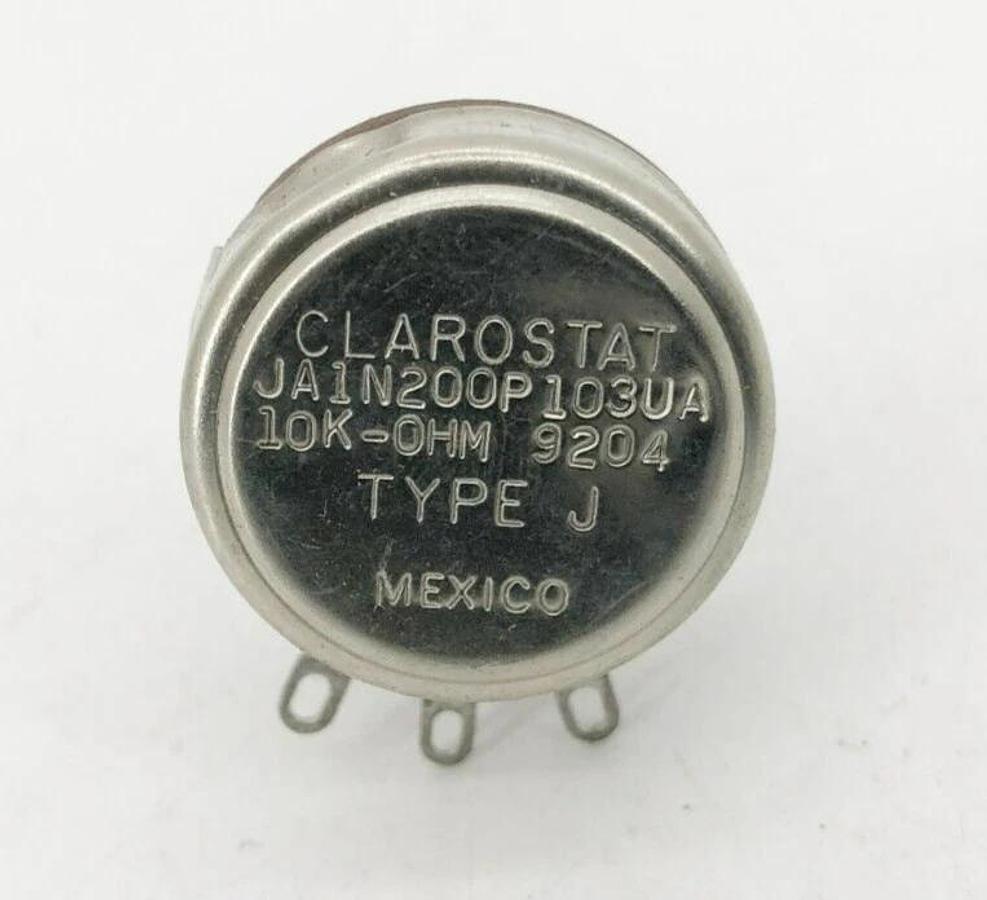 New Clarostat JA1N200P103UA Potentiometer 10k Ohm Type J