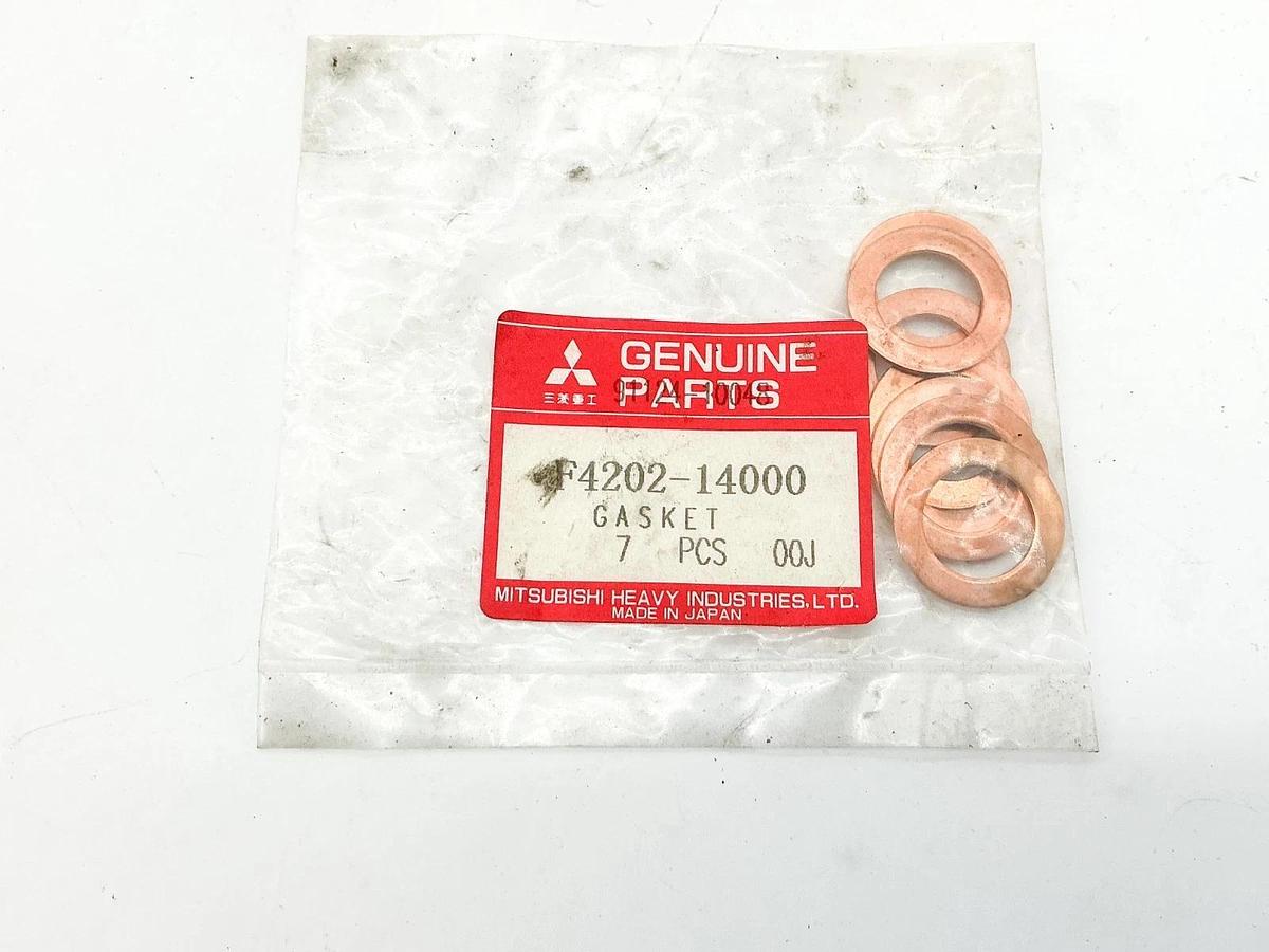 New Pack of 7 Mitsubishi F4202-14000 Copper Gasket Washer