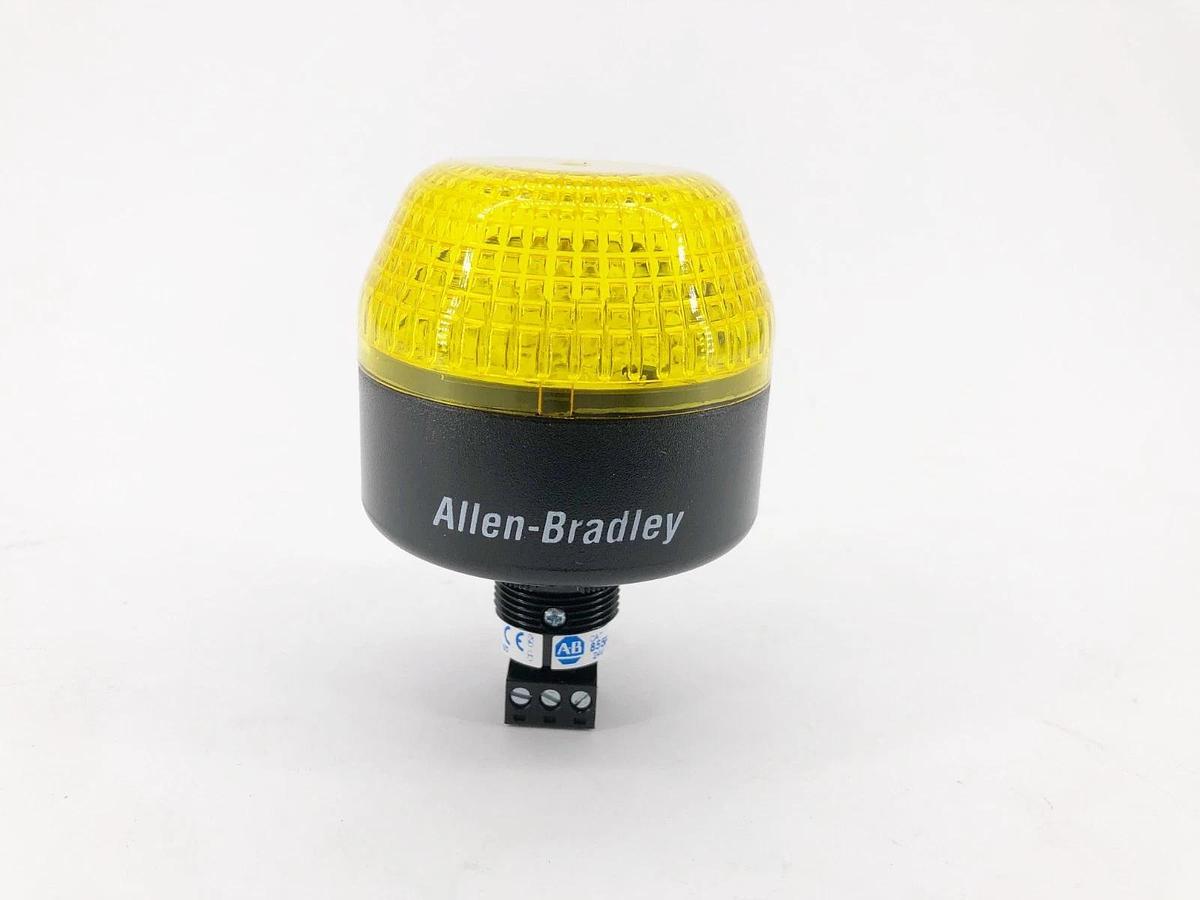 New Allen Bradley 855PB-B24LE822 Ser. A Panel Mount Sounder LED Yellow 24VAC/DC