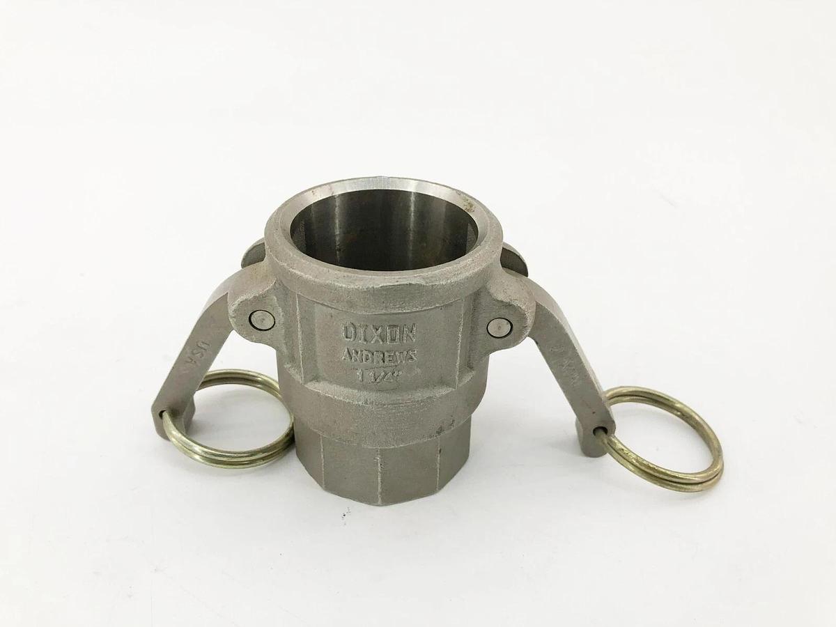 New Dixon Valves 125-D-SS Cam & Groove Type D Coupler 1-1/4" Stainless