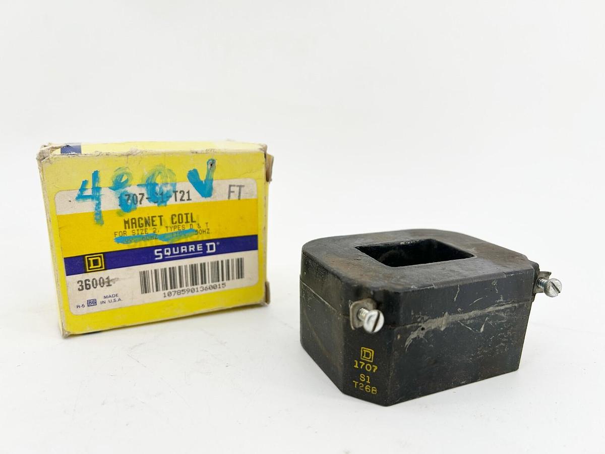 New Square D 1707-S1-T268 Magnetic Coil 480V 50/60Hz Size 2 Starter