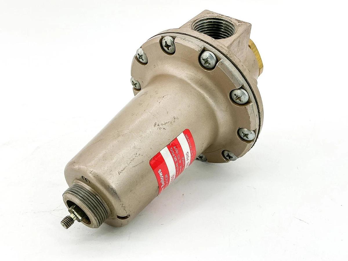 Used Schrader Bellows 3568-2000 Pressure Regulator 5-125PSIG - Missing Handle