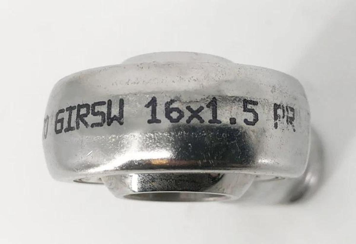 New Fluro GIRSW 16x1.5 RR Stainless Steel Rod End - No Box