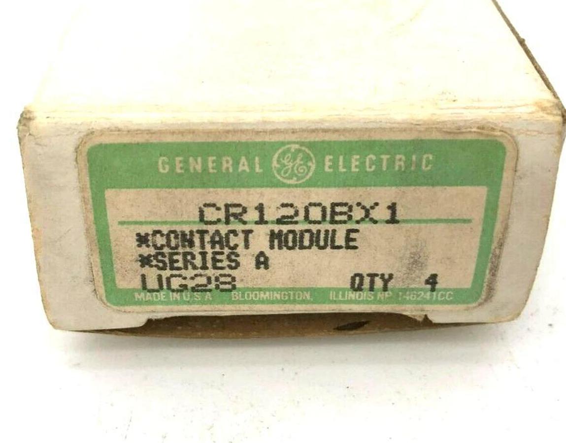 Box of 4 New GE General Electric CR120BX1 Ser. A Auxiliary Contact Modules
