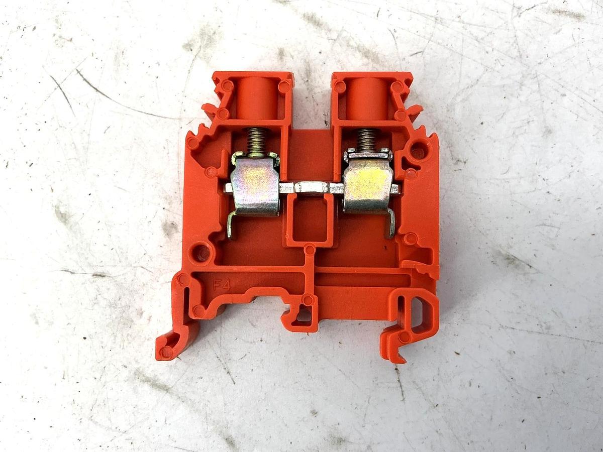 Used Lot of 42 ABB Entrelec M6/8-ORANGE Terminal Block 22-8AWG 50A 600V M6/8