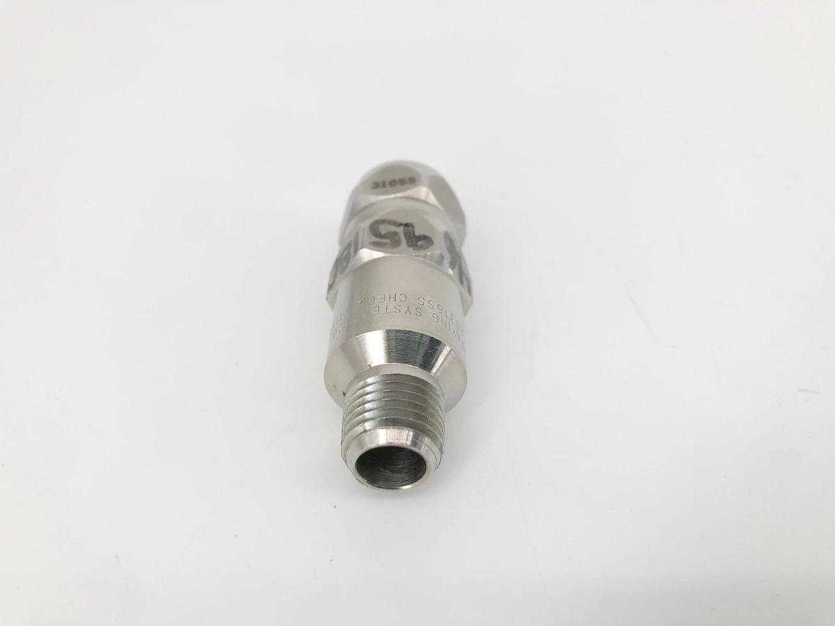 Lot of 2 New Spraying Systems 1/4AB-316SS Check Valves 1/4" - No Box