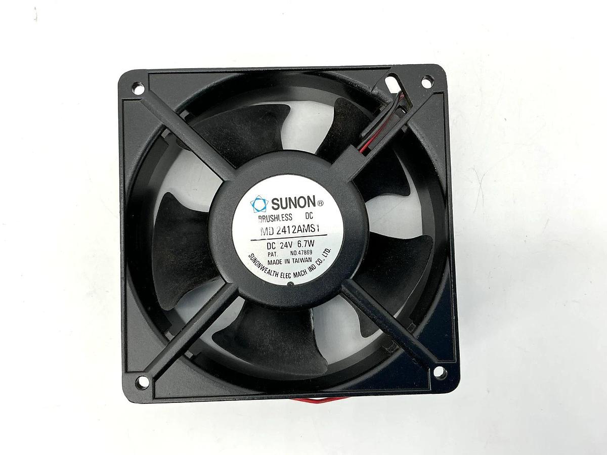 New Sunon 47869 DC Axial Fan Brushless 2-Wire 6.7W 24VDC MD-2412AMS1