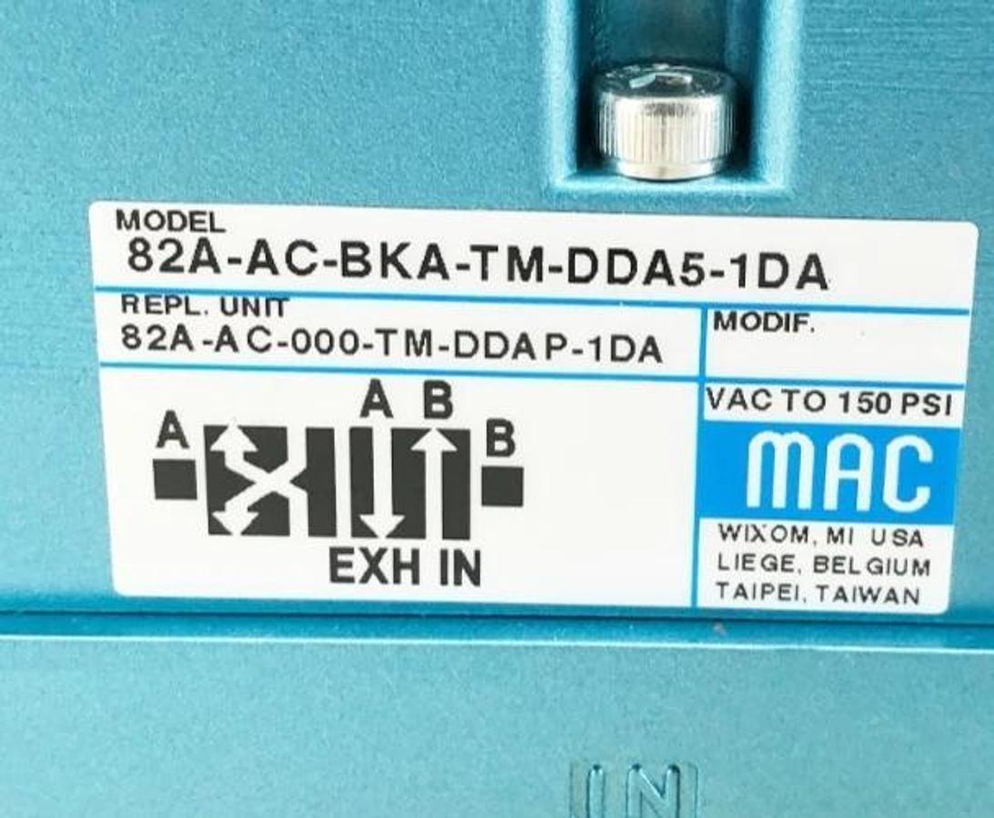 New MAC Valves 82A-AC-BKA-TM-DDA5-1DA Solenoid Valve 24VDC 150psi 5.4W